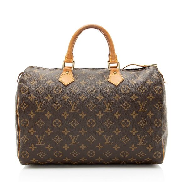 Louis Vuitton Vintage Monogram Canvas Speedy 35 Satchel - Picture 1 of 16